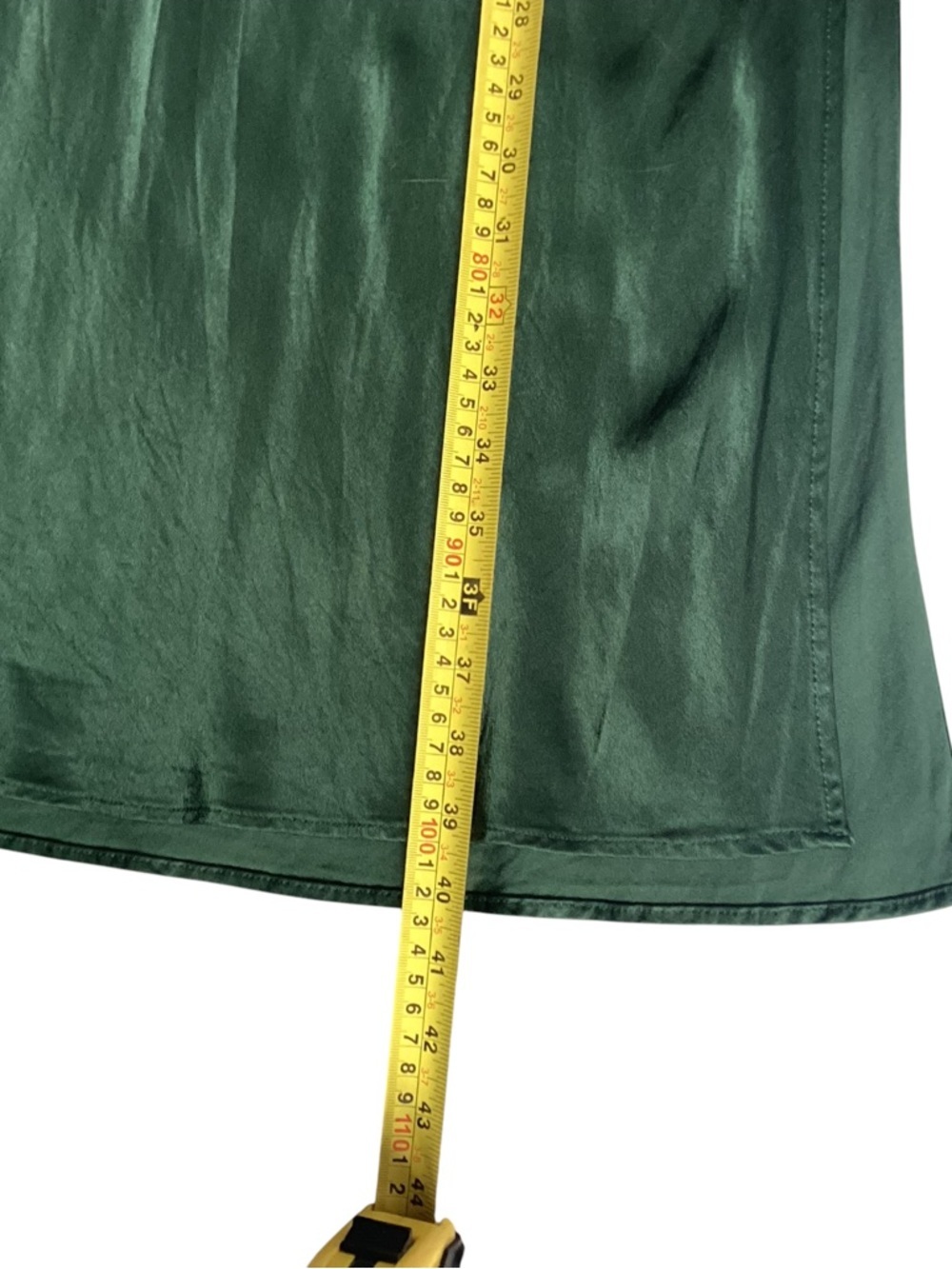 Zara Satin Effect Draped Ruched Midi Camisole Slip Dress - Medium - Picture 11 of 11